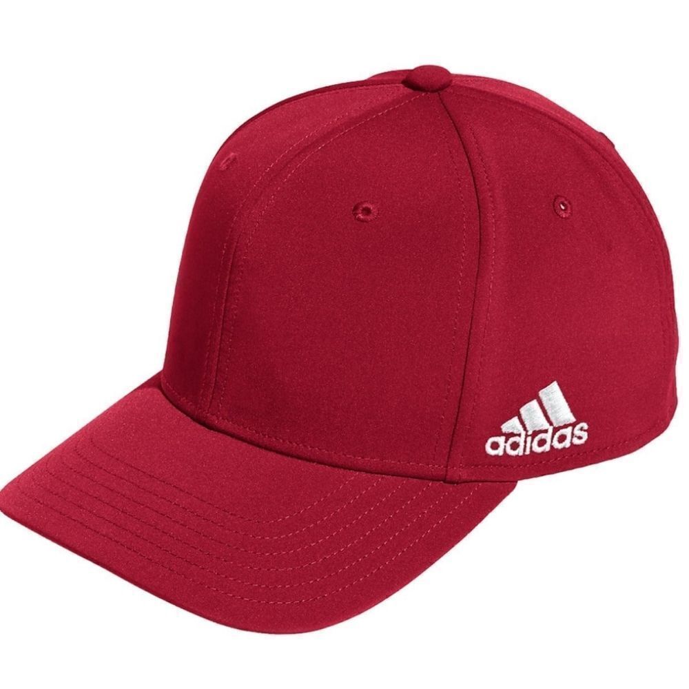 Adidas 2016 Structured Red‎ White Embroidered Side Logo Snapback Hat